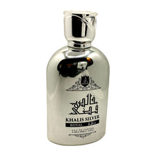 Load image into Gallery viewer, SILVER ROYAL, a Unisex Perfume for Women and Men (Oriental Leather) Bergamot, Cardamom, Saffron, Cumin, Patchouli, Agarwood, Vetiver and Musk 3.4 Oz
