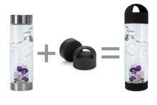 Load image into Gallery viewer, VitaJuwel LOOP lava black - Silicone Caps for ViA and inu! Crystal Water Bottle
