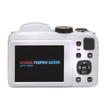 Load image into Gallery viewer, KODAK PIXPRO AZ255-WH 16MP Digital Camera 25X Optical Zoom 24mm Wide Angle Lens Optical Image Stabilization 1080P Full HD Video 3&quot; LCD Vlogging Camera (White)

