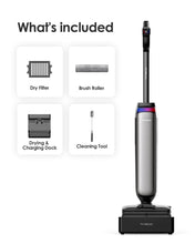 Load image into Gallery viewer, Tineco Floor One S9 Artist Steam Wet Dry Vacuum Cleaner, High-Temp Steam Cleaning, 22kPa Suction, 360° SmoothDrive, Anti-Tangle Design, 185°F Flashdry, Long Runtime, 180° Lay-Flat
