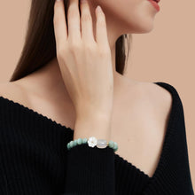 Load image into Gallery viewer, HL1971 Natural Jade Bracelet for Women Gradient Green Jade Bead Elastic Bracelet, Suitable for Christmas, Thanksgiving
