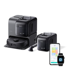 Load image into Gallery viewer, eufy Robot Vacuum E28, 20,000 Pa Suction, Roller Mop with HydroJet System, Portable Carpet for Deep Cleaning,All-in-One Robot Vacuum and Mop Combo, Zero-Tangling, Corner-to-Edge Cleaning (Upgraded)
