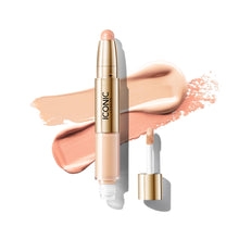 Load image into Gallery viewer, ICONIC LONDON Radiant Concealer &amp; Brightening Duo | Creamy Liquid + Brightening Crayon Dual Ended Concealer, Cruelty Free, Vegan Makeup (Neutral Fair) 0.08 oz
