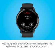 Load image into Gallery viewer, Garmin Venu 3 Running GPS Smartwatch with AMOLED Display, Advanced Health, Fitness Features, Up to 14 Day Battery Life with Signature Power Bundle | Slate with Black Silicone Band
