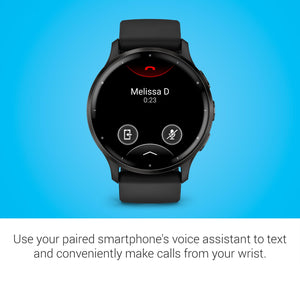 Garmin Venu 3 Running GPS Smartwatch with AMOLED Display, Advanced Health, Fitness Features, Up to 14 Day Battery Life with Signature Power Bundle | Slate with Black Silicone Band