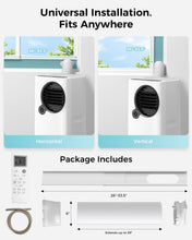 Load image into Gallery viewer, Portable Air Conditioners 16000 BTU 6-in-1 Smart AC Unit with WiFi App for Large Rooms up to 750 Sq. Ft., Quiet 45dB Sleep Mode 24H, Child Lock, Dehumidifier Fan, Perfect for Bedroom Home Office
