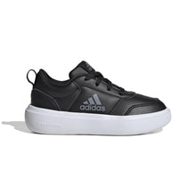 Load image into Gallery viewer, adidas Park St Sneaker, Black/Iron Metallic/White, 5 US Unisex Big Kid
