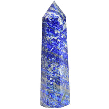 Load image into Gallery viewer, MOGEMT Natural Lapis Lazuli Obelisk Tower Large Healing Crystal Point Wand 6 Faceted Reiki Chakra Meditation Therapy 1.5-2.0 LBS
