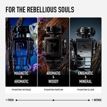 Load image into Gallery viewer, Rabanne Phantom Parfum for Men - Aromatic Woody Amber Perfume with Lavender, Vanilla &amp; Vetiver - Long Lasting &amp; Addictive Refillable Fragrance Spray from Paris, 1.7 oz
