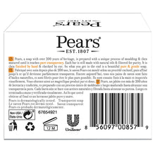 Load image into Gallery viewer, Pears Glycerin Soap, Transparent Amber with Natural Oils, 24-Pack – Pure &amp; Gentle Cleanser for Soft, Glowing Skin, 4.4 Oz Ea
