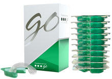 Load image into Gallery viewer, Opalescence Go 15- Prefilled Teeth Whitening Trays Kit - 15% Hydrogen Peroxide - (10 Treatments) Dentist Recomended - Made by Ultradent Products. Teeth Whitening Kit -Mint - 5194-1
