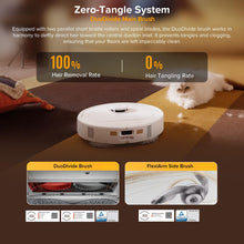 Load image into Gallery viewer, roborock Qrevo S5V Robot Vacuum and Mop, FlexiArm Edge Mopping, 12,000Pa Suction, Dual Zero-Tangle System, Smart Obstacle Avoidance, 10mm Mop Lifting, Auto Mop Washing &amp; Warm Air Drying, White
