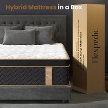 Load image into Gallery viewer, King Mattress 14 Inch, Cooling Hybrid King Mattress in a Box, Individual Pocket Springs-Motion Isolation, Extra Hip/Shoulder/Lumbar Support, Fiberglass-Free,Ergonomic Zones,365-Night Trial,CertiPUR-US
