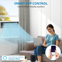 Load image into Gallery viewer, 6000 Btu U-Shaped Window Air Conditioner, WiFi &amp; App Control, Ultra Quiet, Enabled Saddle Window AC Unit Cools Up to 300 Sq. ft, Cooling, Dehumidifier, Flexible for Home/Office
