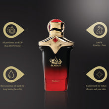 Load image into Gallery viewer, Nusuk Gladius Extrait de Parfum for Men Long Lasting Woody Aromatic Perfume with Raspberry, Bergamot &amp; Patchouli Luxury Arabic Fragrance 100ml
