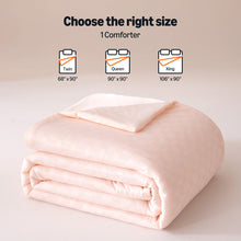 Load image into Gallery viewer, Amazon Basics Cooling Comforter, Soft Lightweight Waffle Weave Blanket for Hot Sleepers, Summer &amp; All Season Bedding to Keep Cool for Night Sweats, 106"x90", King, Pink
