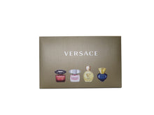 Load image into Gallery viewer, Versace Gifts &amp; Sets Womens Mini Set (Crystal Noir/Bright Crystal/Eros Pour Femme EDT, Pour Femme Dylan Blue EDP)
