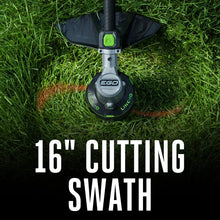 Load image into Gallery viewer, EGO POWER+ String Trimmer, Battery Powered, 16" Trimmer for Weeds and Grass with POWERLOAD, LINE IQ, Telescopic Carbon Fiber Shaft, Includes 56V 4.0Ah Battery and Charger - ST1623T
