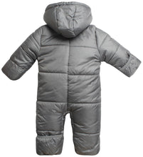 Load image into Gallery viewer, iXtreme Baby Boys&#39; Snowsuit - Cozy Fleece Insulated Winter Snow Pram Bunting Suit for Newborns and Infants (Sizes: 0-24M), Size 3-6 Months, Charcoal
