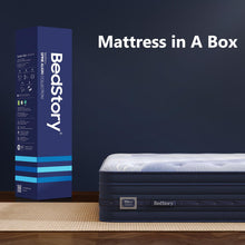 Load image into Gallery viewer, BedStory Firm Queen Mattress 14 Inch - Luxe Hybrid Mattress with Gel Memory Foam, Extra Spinal Support, Ergonomic Zone with Edge Support- Made in USA, CertiPUR-US Certified 365 Night Trial
