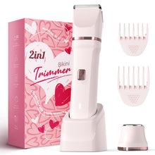 Load image into Gallery viewer, Risina Bikini Trimmer for Women - Painless Electric Razors for Silk Skin,Cordless Body Shaver with Ceramic Blade, Replaceable Lady Razor, IPX7 Waterproof &amp; Easy Cleaning, Birthday Gifts for Women
