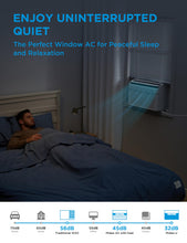 Load image into Gallery viewer, Midea Inverter Window Air Conditioner with Heat – Quiet Window AC Unit and Heat Combo with Dehumidifier – Cools up to 550 Sq. Ft. – Energy Star Rated, Smart Control, Remote, 12,000 BTU
