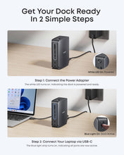 Load image into Gallery viewer, Anker Nano Laptop Docking Station, 13in1 Dock with Detachable 6in1 USBC Hub
