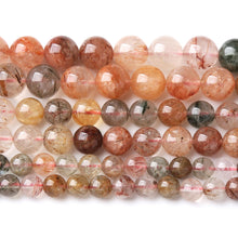 Load image into Gallery viewer, 6MM 60PCS Natural Crystal Stone Colorful Rutilated Quartz Beads for Jewelry Making DIY Bracelet
