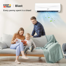 Load image into Gallery viewer, COSTWAY 12000BTU Mini Split Air Conditioner&amp; Heater, 20 SEER2 115V Wall-Mounted Ductless AC Unit Cools Rooms up to 750 Sq. Ft, Energy Efficient Inverter AC with Heat Pump (Blast Series)
