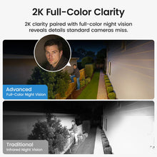 Load image into Gallery viewer, aosu Security Cameras Outdoor Wireless, 4 Cam-Kit, No Subscription Required, Solar-Powered, Home Security Cameras System with 360° Pan &amp; Tilt, Auto Tracking, 2K Color Night Vision, Easy Setup
