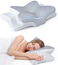 Load image into Gallery viewer, Ultra Pain Relief Cooling Pillow for Neck Support, Adjustable Cervical Pillow Cozy Sleeping, Odorless Ergonomic Contour Memory Foam Pillows, Orthopedic Bed Pillow for Side Back Stomach Sleeper
