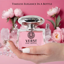 Load image into Gallery viewer, Verse Pink Crystal Eau De Parfum for Woman - Top Notes of Pomegranate, Yuzu &amp; Iced Accord - Base Notes of Peony, Lotus, Magnolia, Amber, Musk &amp; Mahogany - Floral &amp; Fruity Scent - Elegant 100ml Bottle
