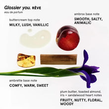 Load image into Gallery viewer, Glossier You Rêve Eau de Parfum - Unisex Fragrance for Men &amp; Women, Skin-Scent Enhancer Smells Different on Everyone - Warm &amp; Sweet Gourmand Perfume Buttercream, Plum Butter &amp; Ambrox Base Notes, 50ml
