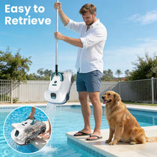 Load image into Gallery viewer, (2026 Upgrade) Cordless Robotic Pool Cleaner, Automatic Pool Vacuum for Above Ground &amp; Inground Pools, 180-Min Runtime, 3L Basket for Leaves &amp; Debris, Auto-Parking, Powerful Suction up to 2200 Sq.Ft
