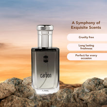 Load image into Gallery viewer, Ajmal Carbon Eau de Parfum for Men – 3.4 fl oz / 100 ml | Fresh Woody Aromatic Cologne | Long Lasting Masculine Fragrance with Citrus, Lavender &amp; Musk | Crafted in Dubai
