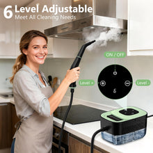 Load image into Gallery viewer, Steam Cleaner, Portable Steamer for Cleaning with 16pcs Accessories, 6-Level Adjustable and 15s Heat-Up, Handheld Steam Cleaner for Home, Tile, Dirt, Grout, Grease, Car Detailing
