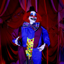 Load image into Gallery viewer, Haunted Hill Farm 5.9-Ft. Clown Halloween Animatronic

