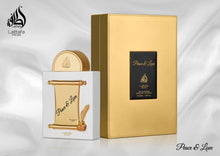 Load image into Gallery viewer, Lattafa Pride Peace &amp; Love for Unisex Eau de Parfum Spray, 3.4 Ounce / 100 ml

