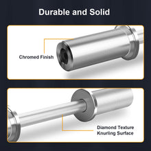 Load image into Gallery viewer, Uboway Olympic Dumbbell Handles: 16" Olympic Dumbbell Bar for 2" Olympic Weight Plates, Loadable Dumbbells with 4 Spring Collars, Home Gym Strength Training
