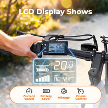 Load image into Gallery viewer, Fcgeoi Electric Bike, 750W Peak Motor, 60+ Miles Range &amp; 20MPH, Removable Battery, 26&quot; Tires, Dual Disc Brake, Shock Absorber, Commuting Electric Bikes for Adults
