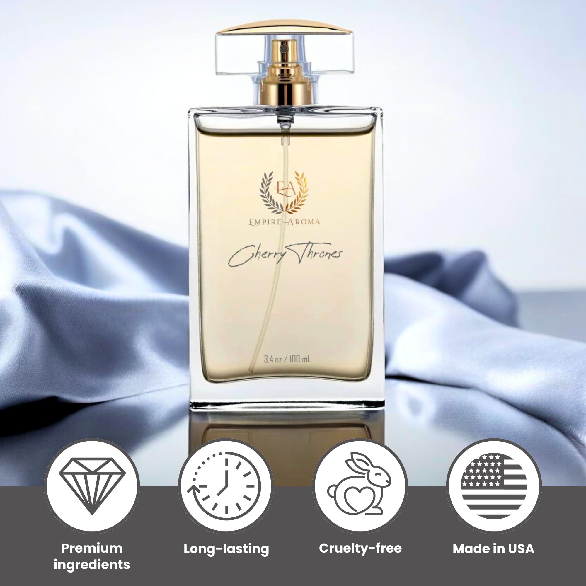 Load image into Gallery viewer, EMPIREAROMA Cherry Throne Perfume, Inspired by T F Lost Cherry - Cherry Cologne - Eau De Parfum Spray - Unisex Perfume for Women & Men - Luxury Perfume - 100 ml/3.4 fl. oz