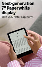 Load image into Gallery viewer, Amazon Kindle Paperwhite 16GB (newest model) – 20% faster, with new 7" glare-free display and weeks of battery life – Black
