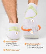 Load image into Gallery viewer, BAMBOO COOL Mens Ankle Socks Bamboo Viscose Athletic Moisture-Wicking Low Cut Running Cushioned Socks
