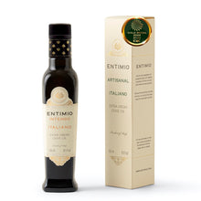 Load image into Gallery viewer, Entimio Intenso - Tuscany Green Robust Extra Virgin Olive Oil Organic, Italian Olive Oil from Italy, 2024 Gold Medal, +600 mg/kg Polyphenol Rich Olive Oil - Early Harvest, Cold Pressed - 8.5 fl oz
