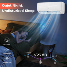 Load image into Gallery viewer, COSTWAY 12000BTU Mini Split Air Conditioner&amp; Heater, 20 SEER2 115V Wall-Mounted Ductless AC Unit Cools Rooms up to 750 Sq. Ft, Energy Efficient Inverter AC with Heat Pump (Blast Series)

