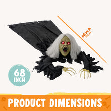 Load image into Gallery viewer, JOYIN Zombie Halloween Decoration Outdoor Witch Groundbreaker Halloween Graveyard Decor Outside, Scary Zombie Props with Sound Effect &amp; Lighted Eyes for Haunted House, Lawn Yard Decorations
