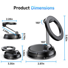 Load image into Gallery viewer, ANDERY Car Phone Holder for Magsafe [78+LBS Strongest Suction &amp; 2400gf Magnetic] 360° Adjustable Car Phone Mount, Phone Holders for Your Car for iPhone 17-12 Pro Max Plus Air, Carbon Fiber

