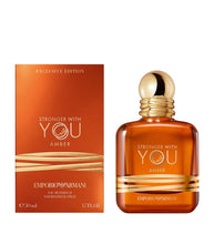 Load image into Gallery viewer, GIORGIO ARMANI Stronger with You Amber Eau De Parfum Spray, 1.7 Ounce (Unisex)
