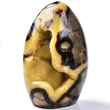 Load image into Gallery viewer, MOGEMT Septarian Geodes Large Healing Crystal Stones Rock Cluster Septarium Druzy Irregular Home Decoration Specimen 1.5-2 Lbs
