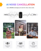 Load image into Gallery viewer, Hollyland LARK A2(2TX+1RX+Charging Case) Wireless Microphone, AI Auto-Limit
